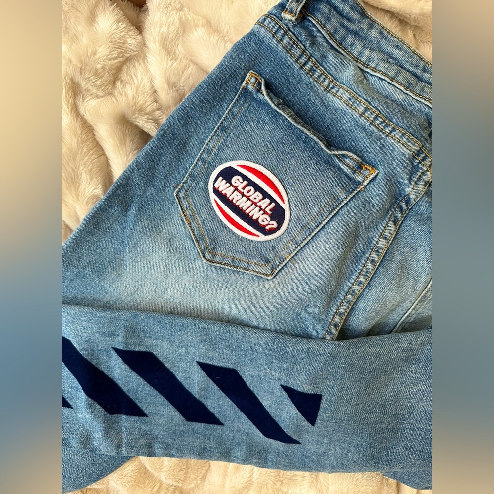 💙Off-white skinny jeans💙